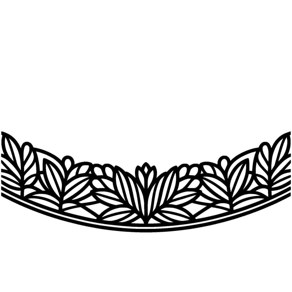 Elegant Botanical Arch, Minimalist vector