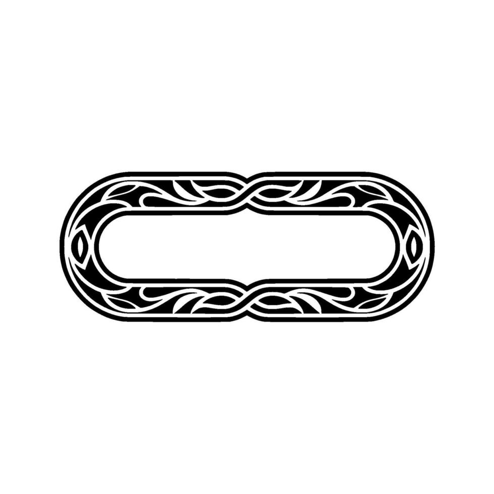 Intricate Celtic Frame, Vintage, Elegant Border - Ornament vector
