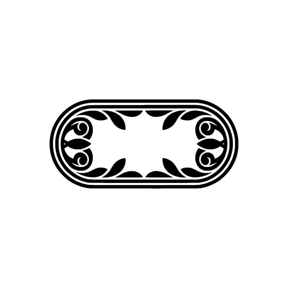 Elegant Oval Ornament, Vintage, Minimalist Aesthetic vector