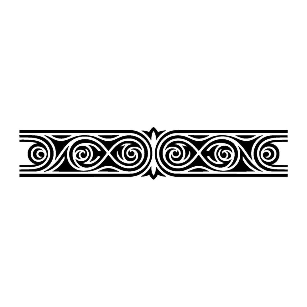 Intricate Celtic Border, Vintage Element, Swirl vector