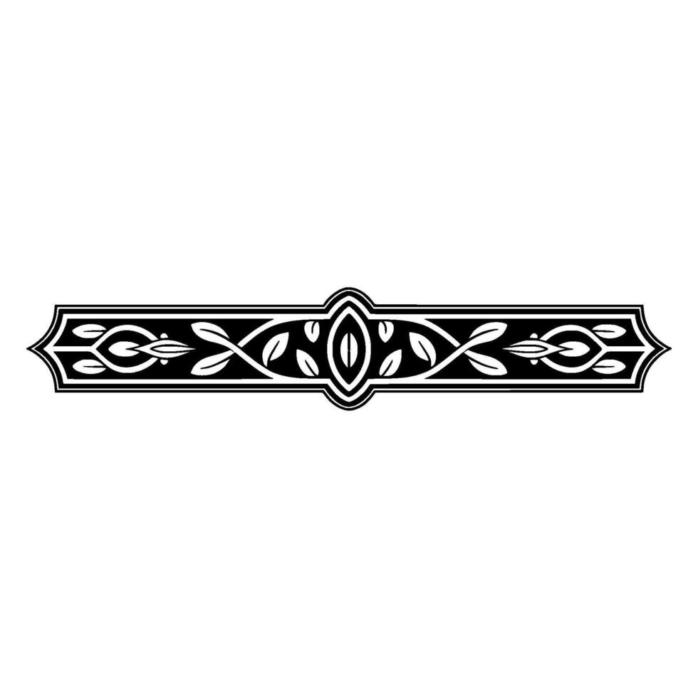 Intricate Celtic Border, Vintage Element - Symmetrical vector