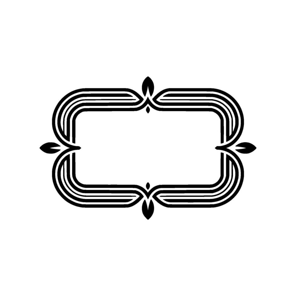 Elegant Art Deco Frame, Vintage Element - Ornament vector