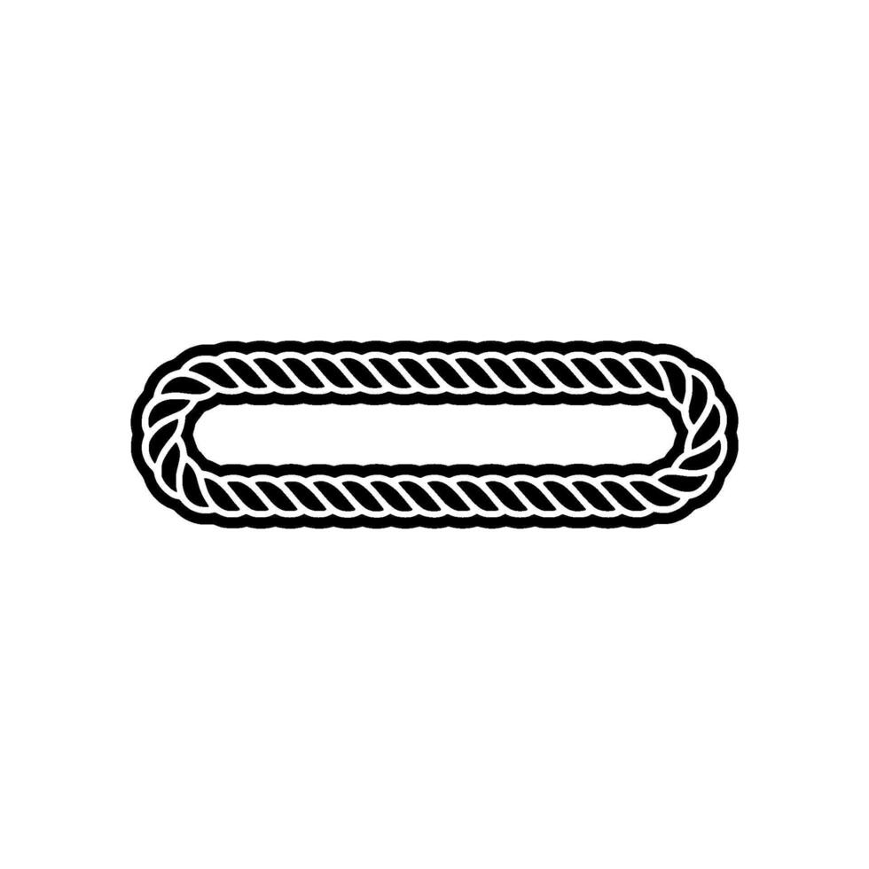 Intertwined Rope Minimalist Nautical vector
