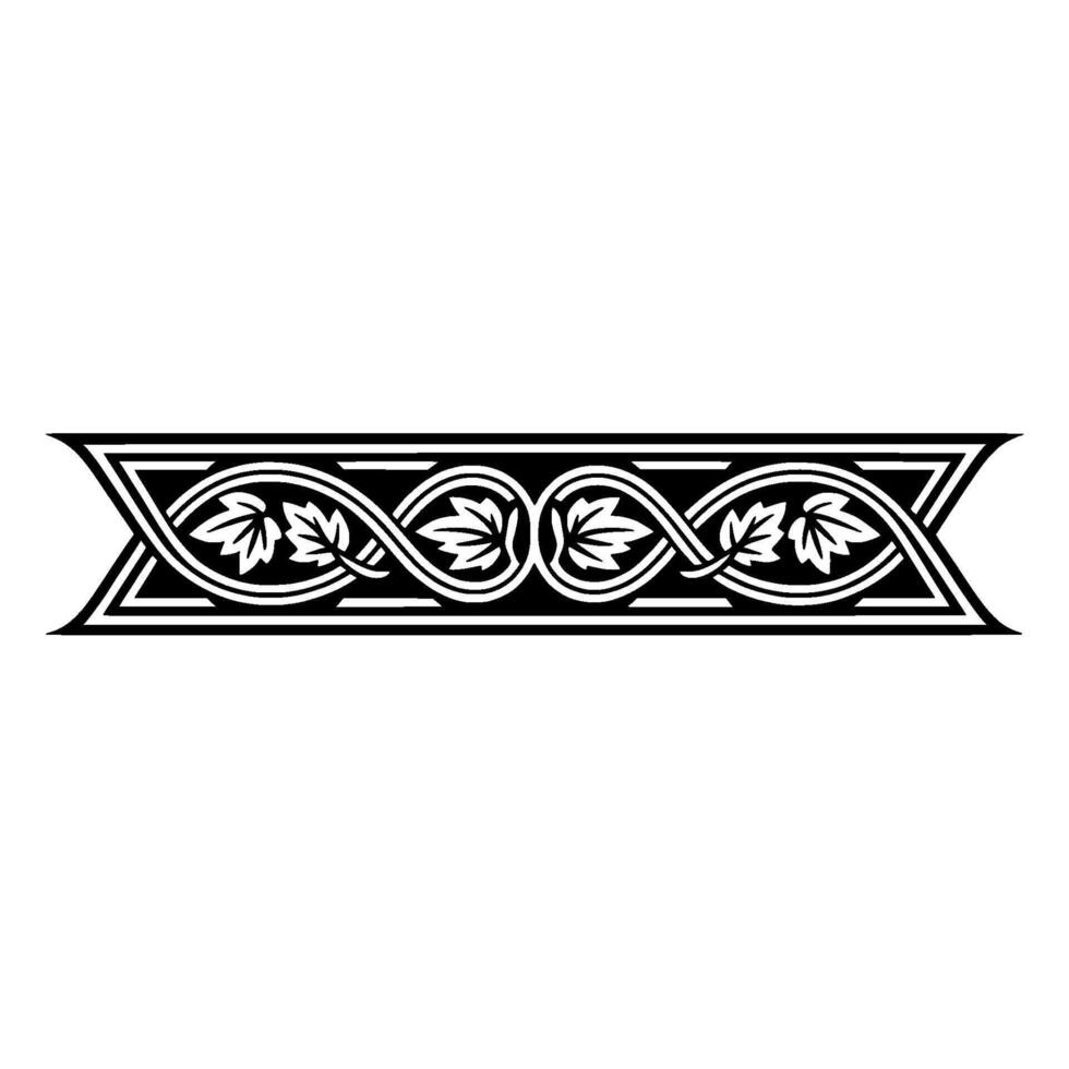 Intricate Celtic Border, Vintage Ornamentation - Stylized vector