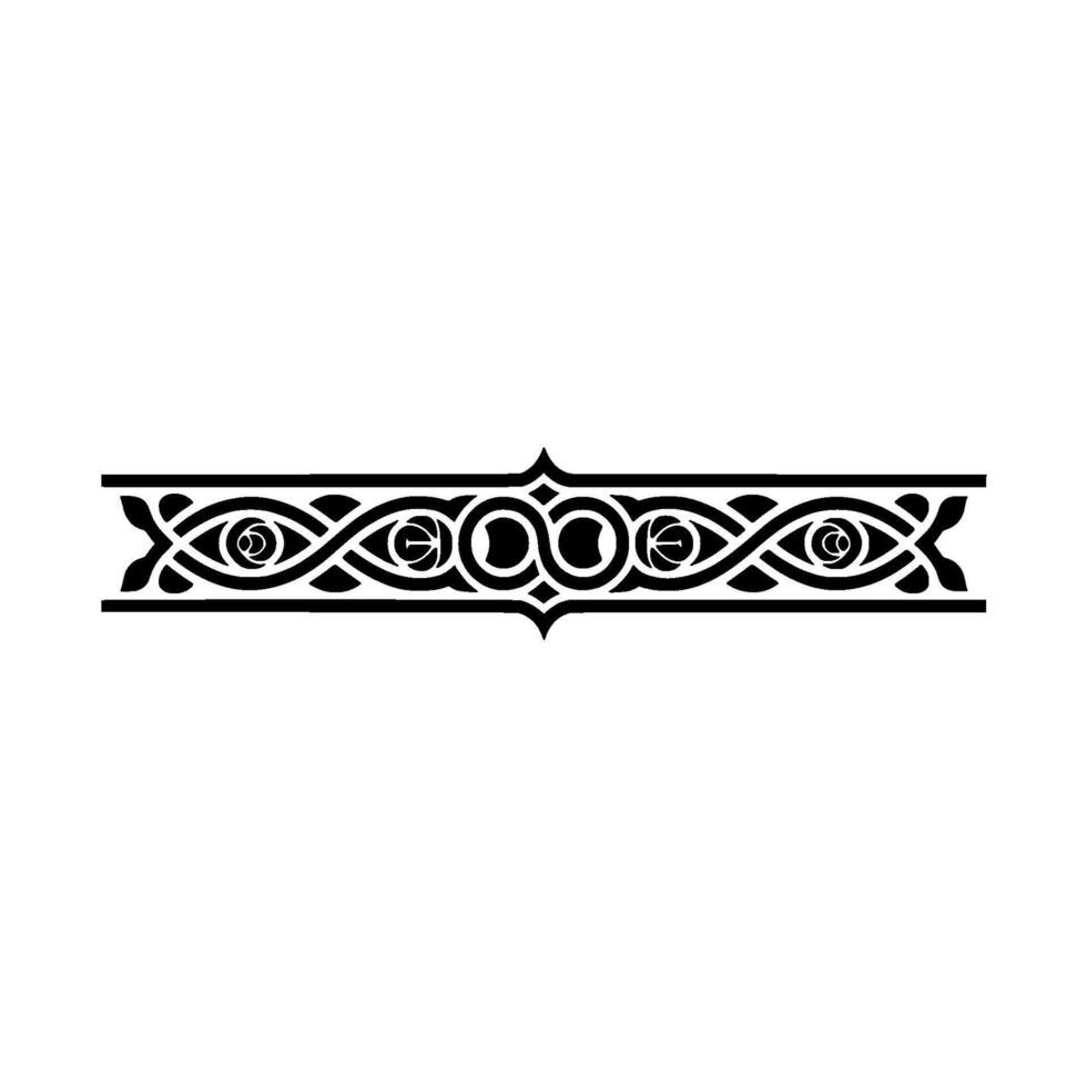 Intricate Celtic Border, Vintage Ornamentation, Decorative Element, Background vector