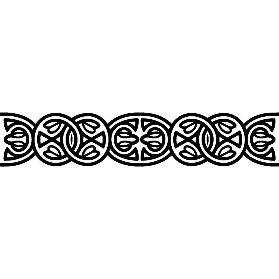 Celtic Knot Border, Vintage Illustration, Decorative Element vector