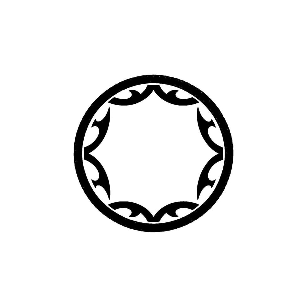 Nautical Tribal Frame, Vintage Border vector