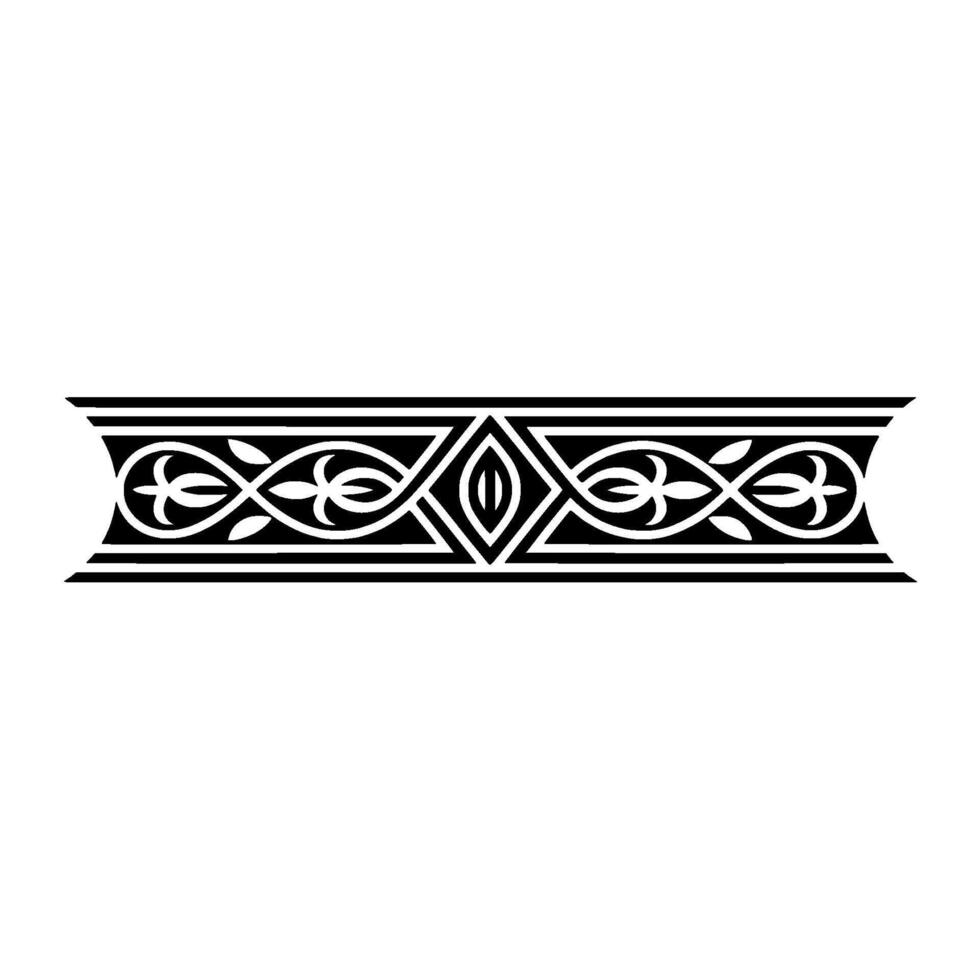 Intricate Celtic Border, Vintage, Elegant Ornamentation, Textile vector