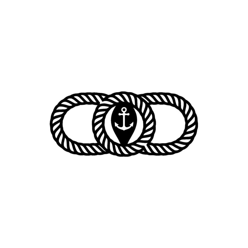 Nautical Anchor Strength, Stability, and Boundless Horizons vector