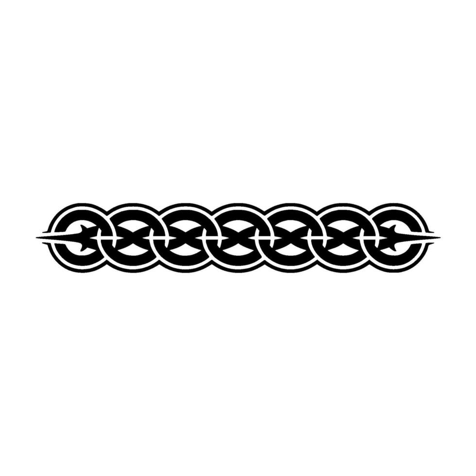 Celtic Knot Border, Intricate, Symbolic Pattern vector