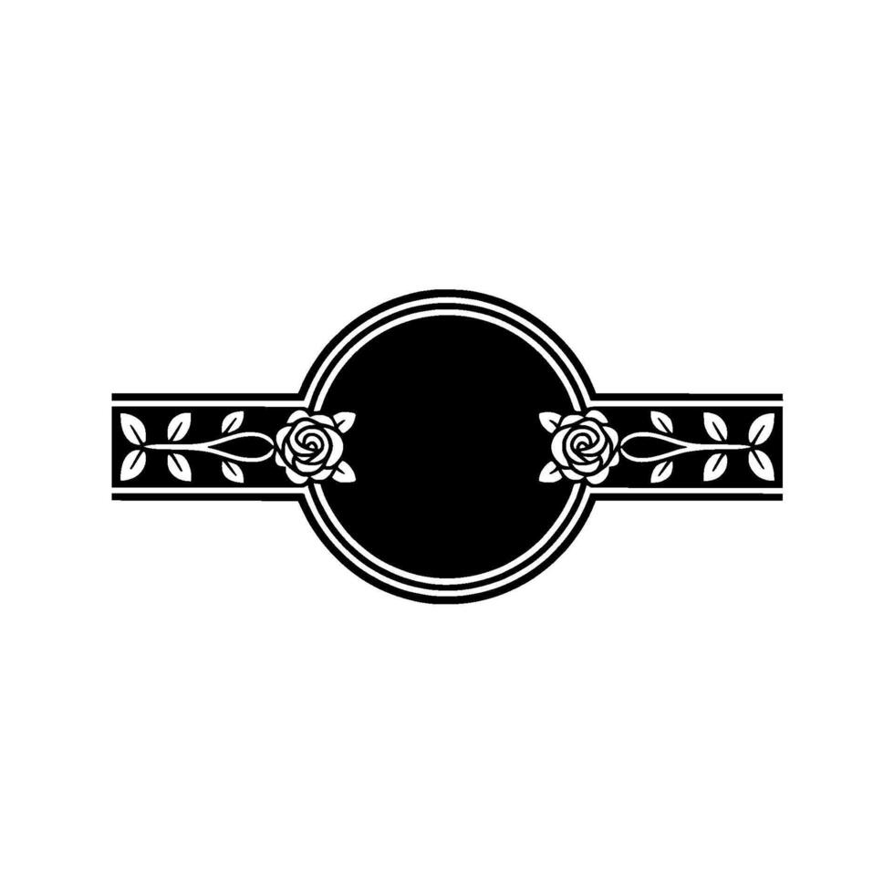 Elegant Floral Border, Vintage Element, Laurel - Wreath vector