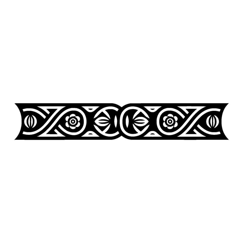 Intricate Celtic Border, Vintage, Elegant Ornamentation - Textile vector