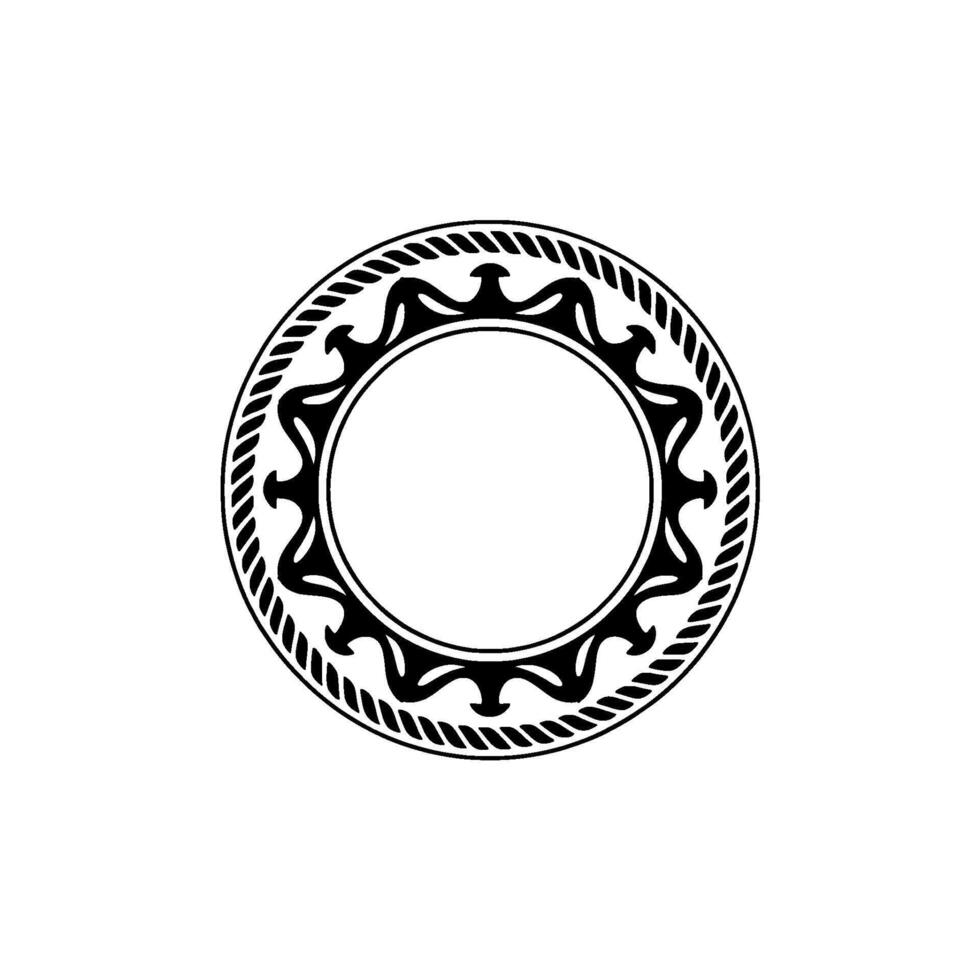 Ornamental Sunburst Emblem, Vintage Style vector