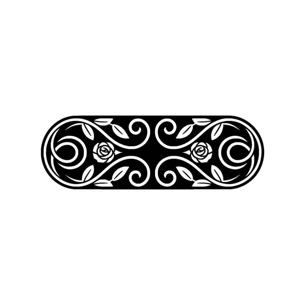 Elegant Floral Ornament, Vintage Element - Scrollwork vector