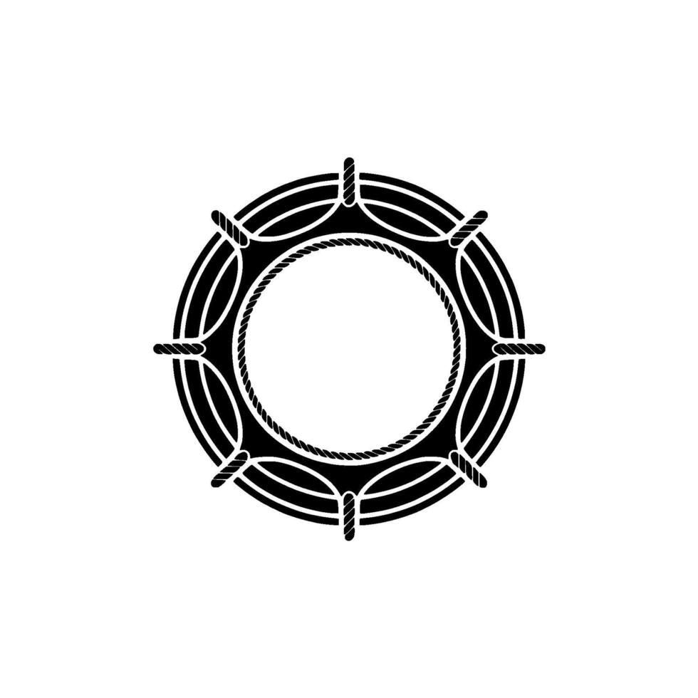 Nautical Circle Emblem, Vintage Maritime - Shield vector