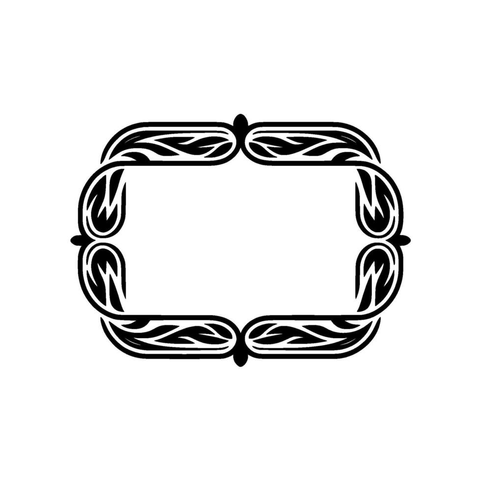 Elegant Art Deco Frame, Vintage Ornamentation, Minimalist, Ornament vector