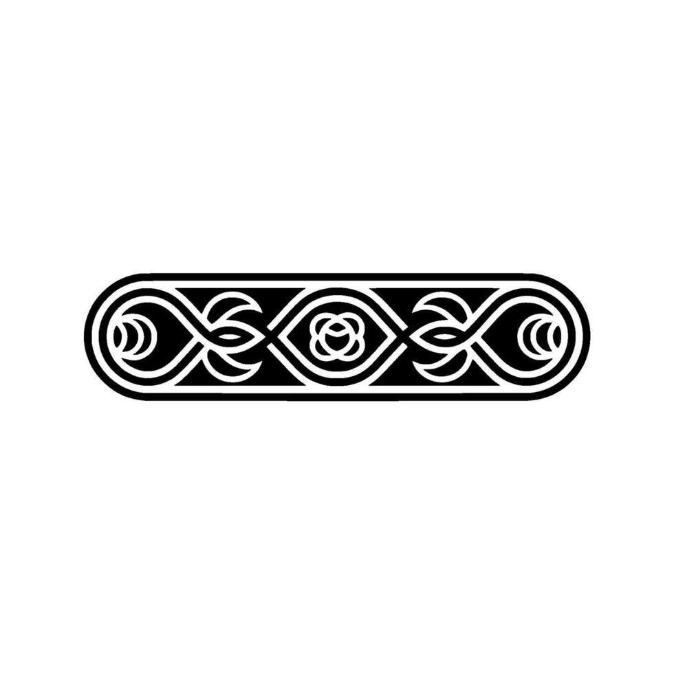 Intricate Celtic Knot Border, Elegant, Symmetrical vector
