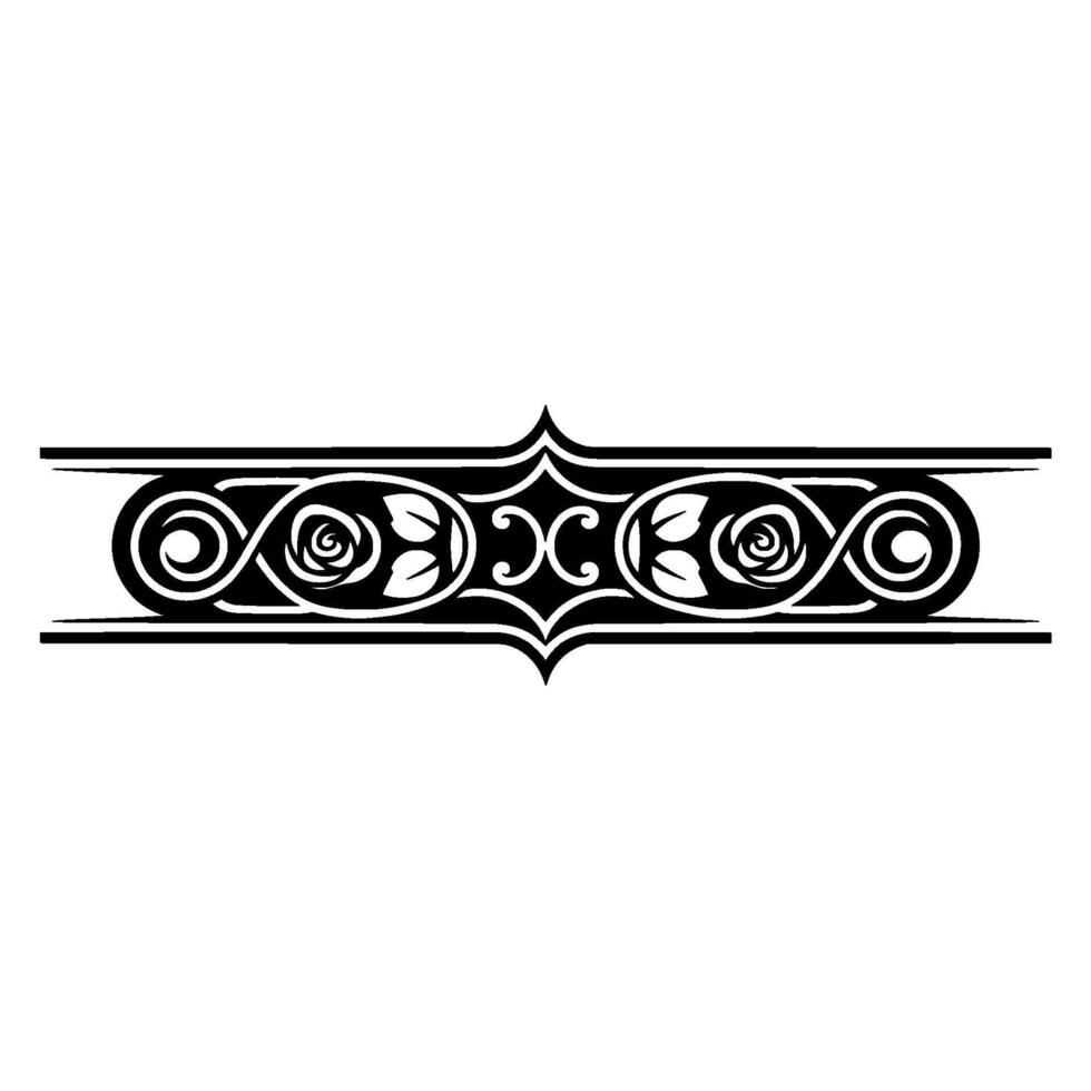 Intricate Celtic Border, Vintage Ornamentation - Swirl vector