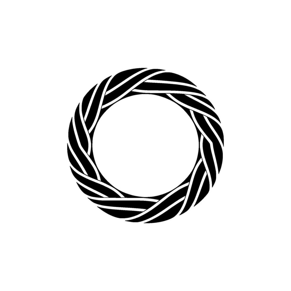 Abstract Spiral Emblem, Minimalist, Circular Motif - Circle vector