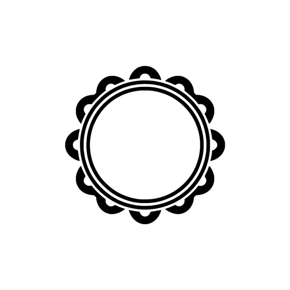 Minimalist Tambourine, Circular Rhythm vector
