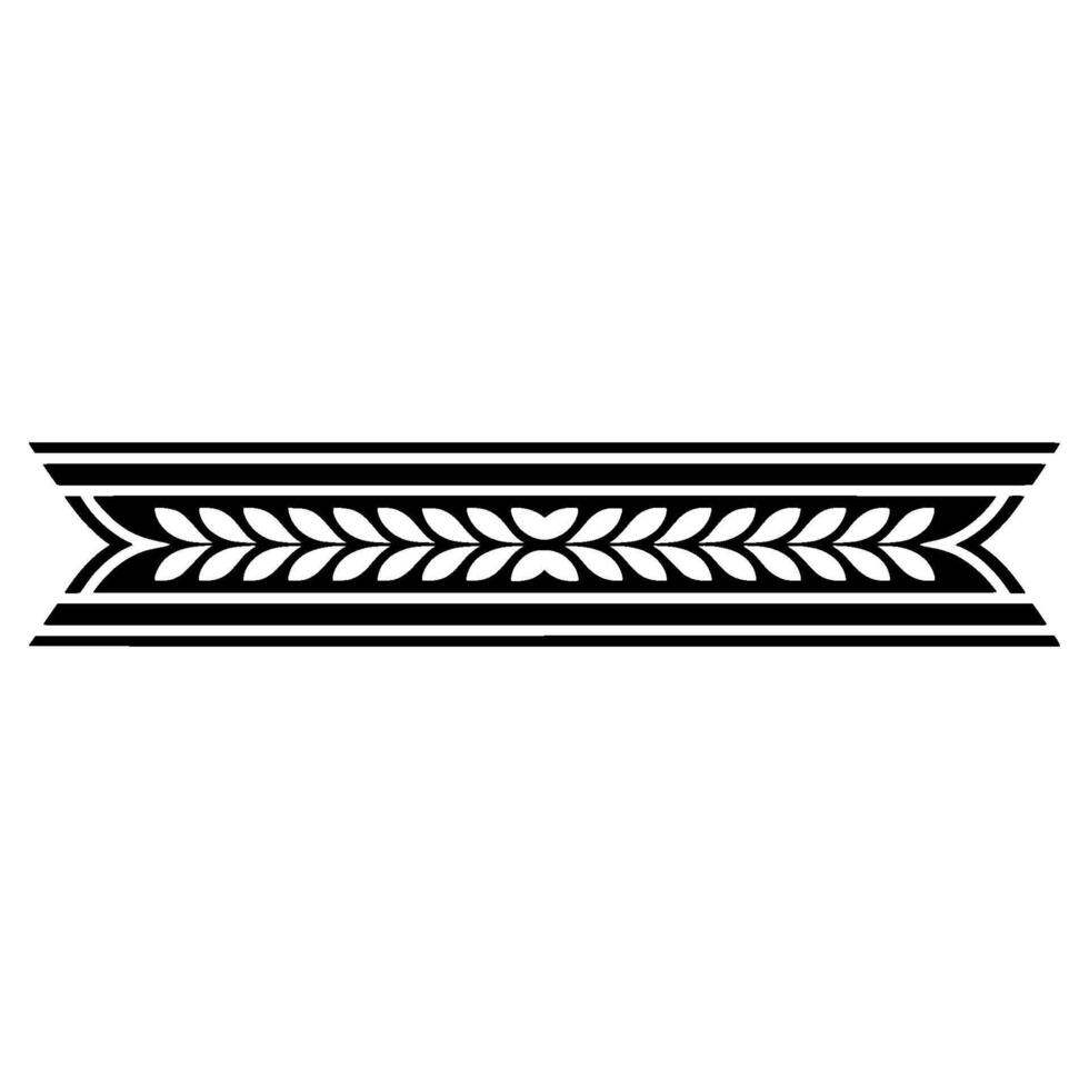 Elegant Laurel Border, Vintage Element, Ornamental vector