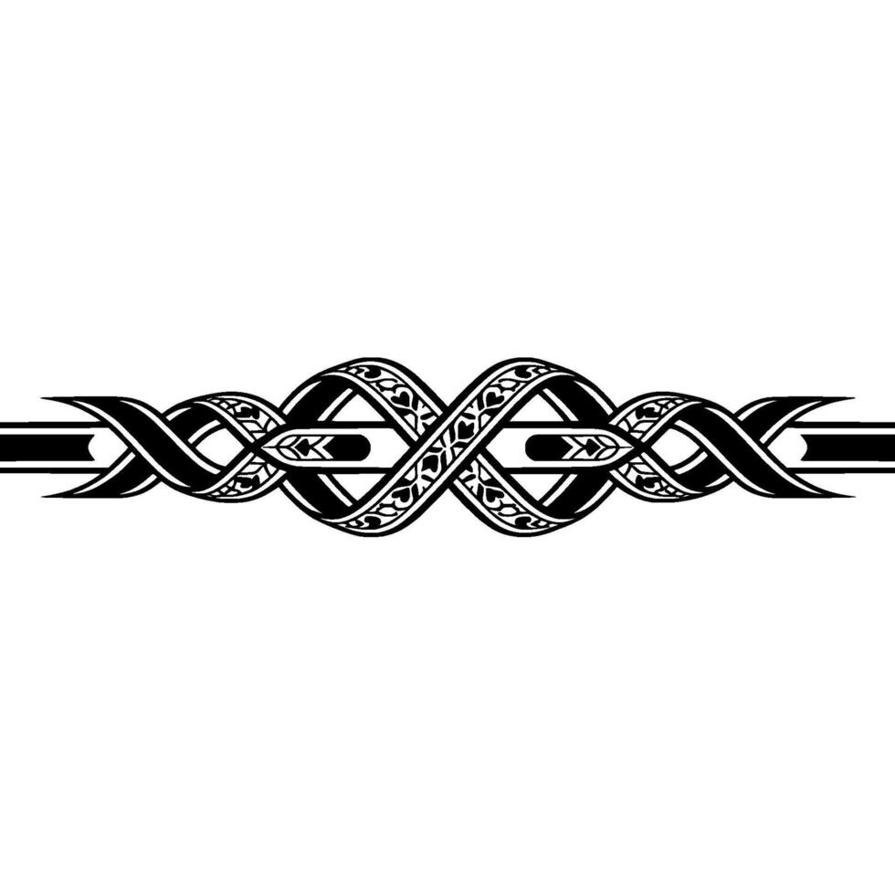 Intricate Celtic Knot Border, Vintage Style - Decorative vector
