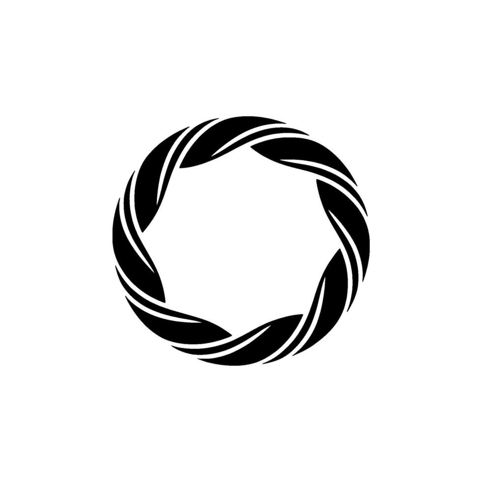 Abstract Spiral Emblem, Minimalist Circular, Circle vector