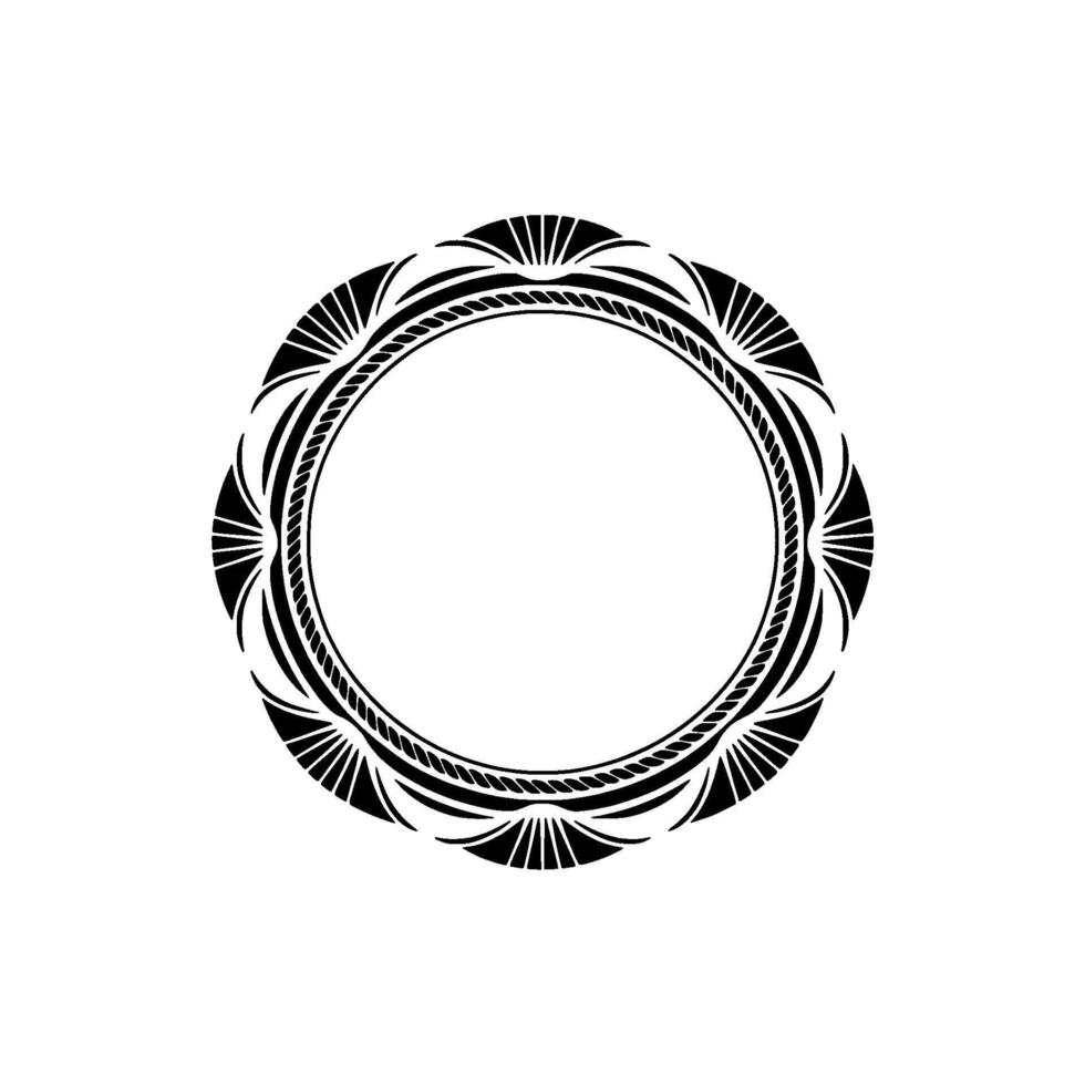 Geometric Tribal Frame, Art Deco Inspiration vector