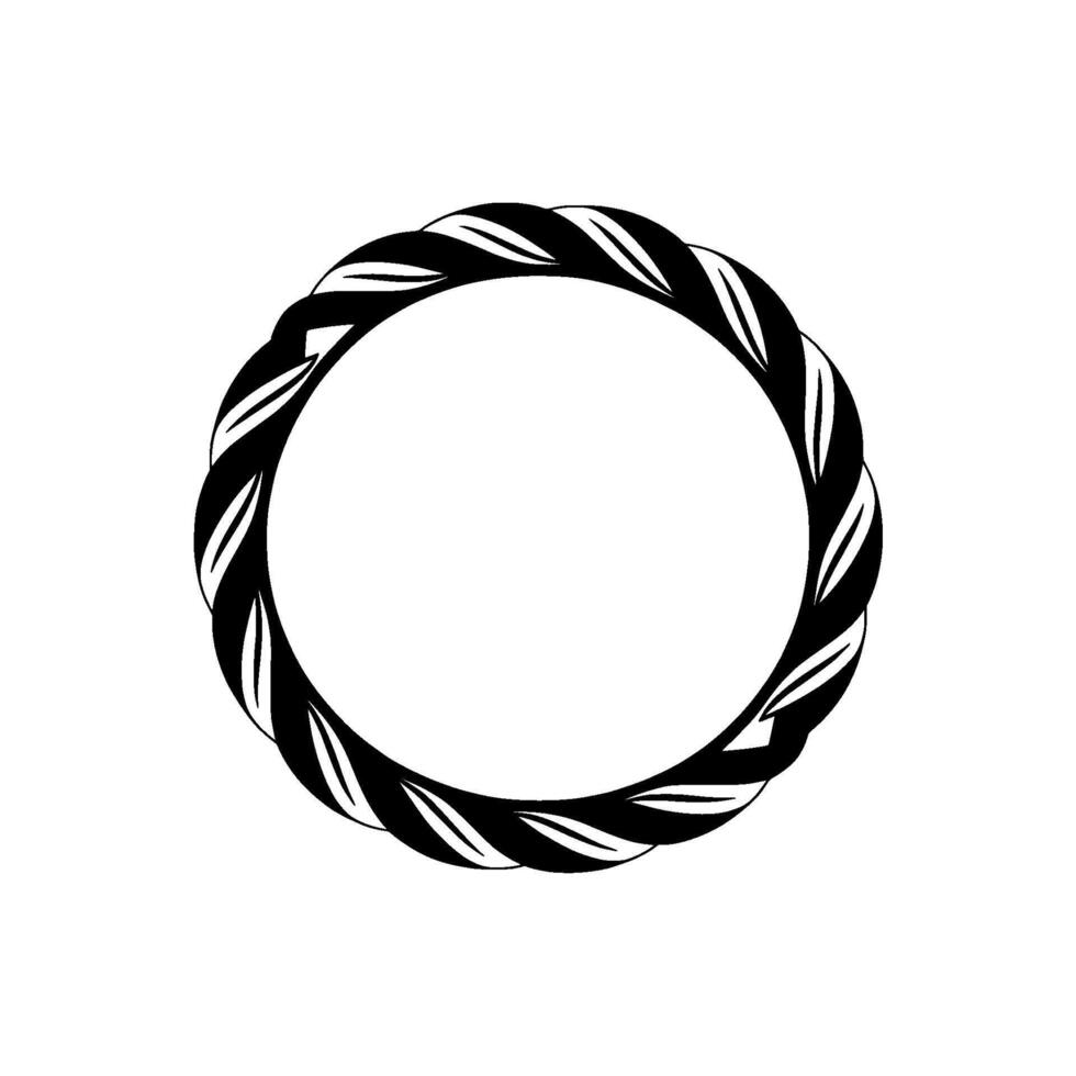 Abstract Spiral Emblem, Minimalist, Circle vector