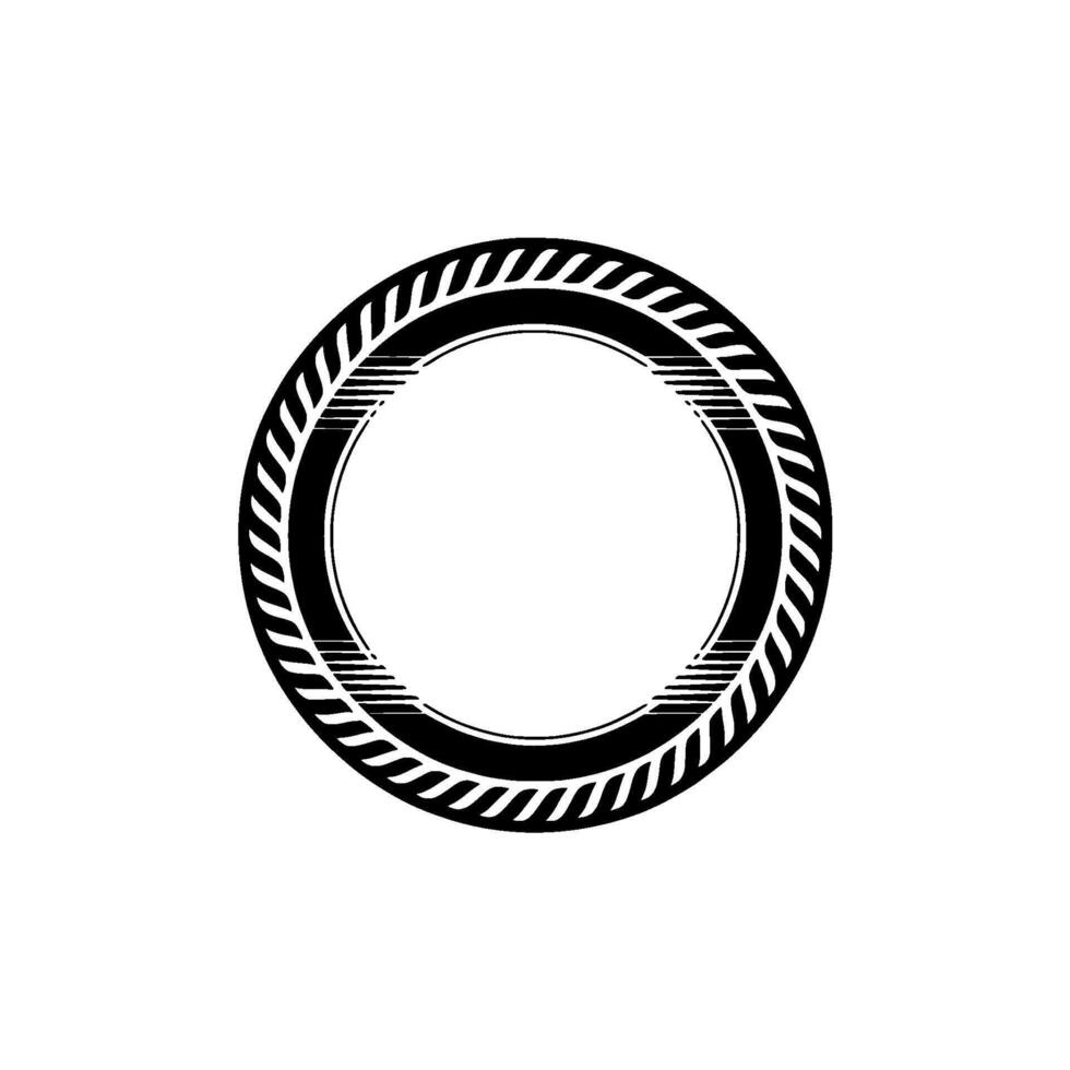 Minimalist Circular Emblem, Modern vector