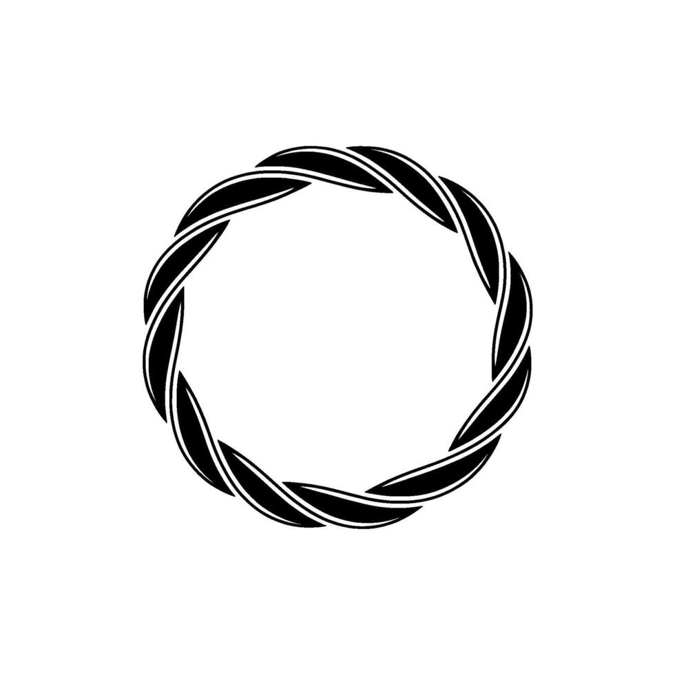 Abstract Spiral Emblem, Minimalist Circle vector