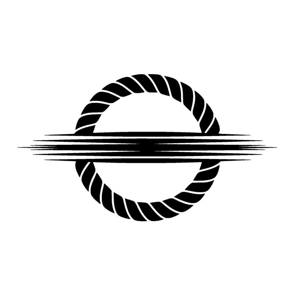 Abstract Spiral Emblem, Minimalist, Circular Symbol vector