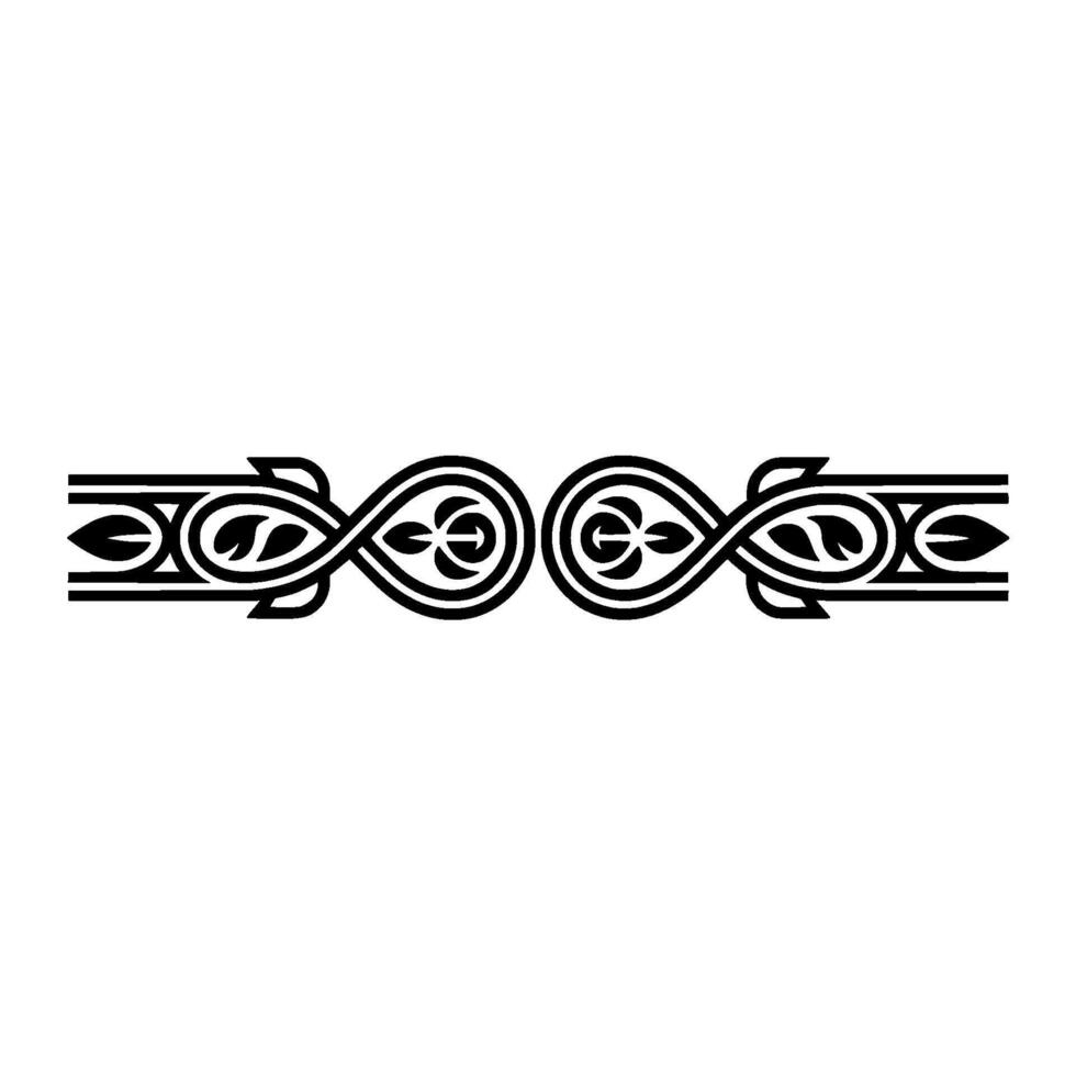 Intricate Celtic Border, Vintage Ornamentation, Parchment vector