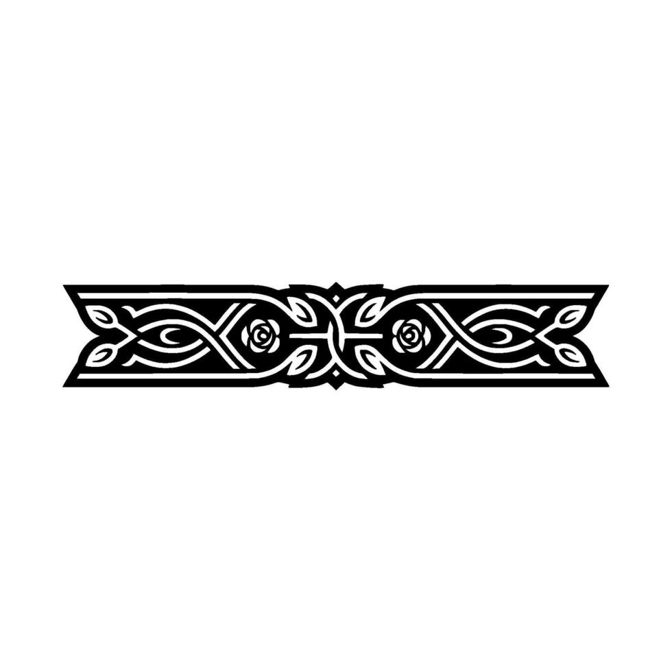 Intricate Celtic Border, Elegant Element, Ornamental vector