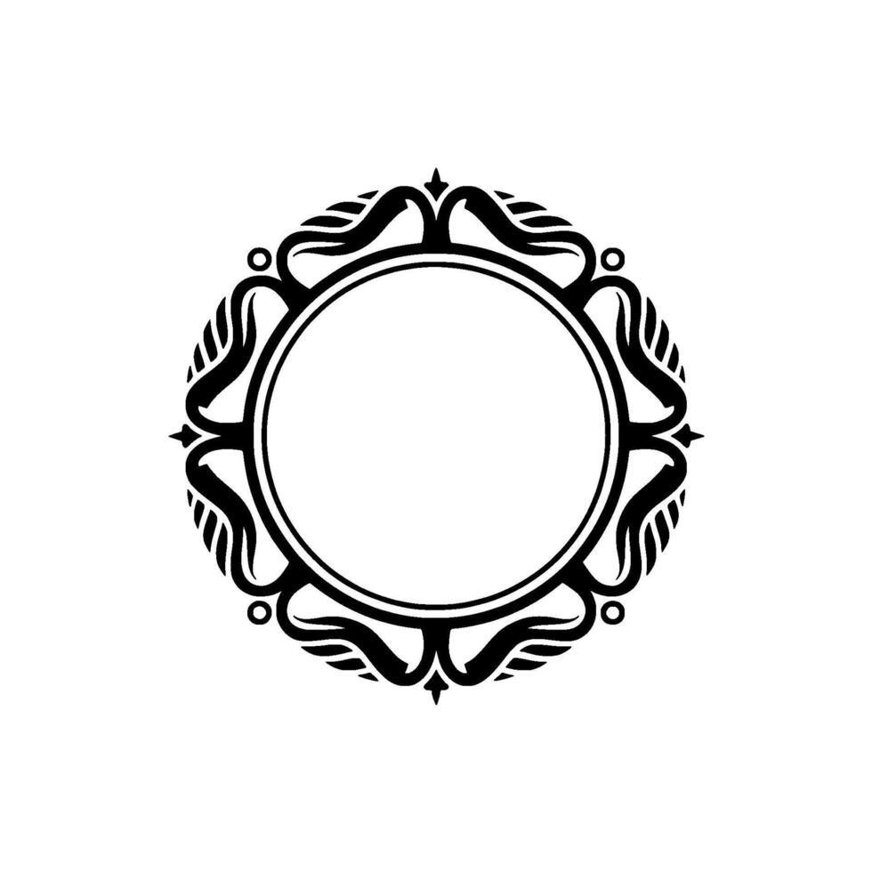 Elegant Circular Ornament, Vintage Element - Ornate vector