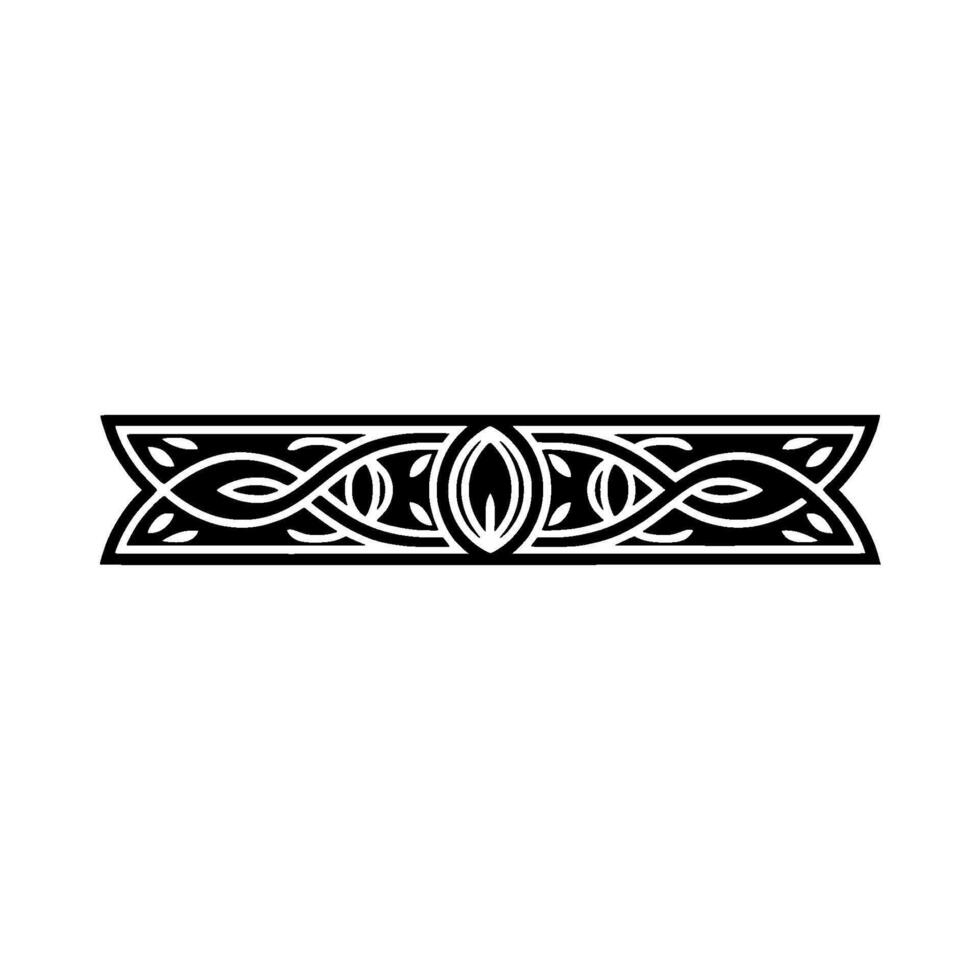 Intricate Celtic Border, Vintage, Ornamental Detail, Craft vector