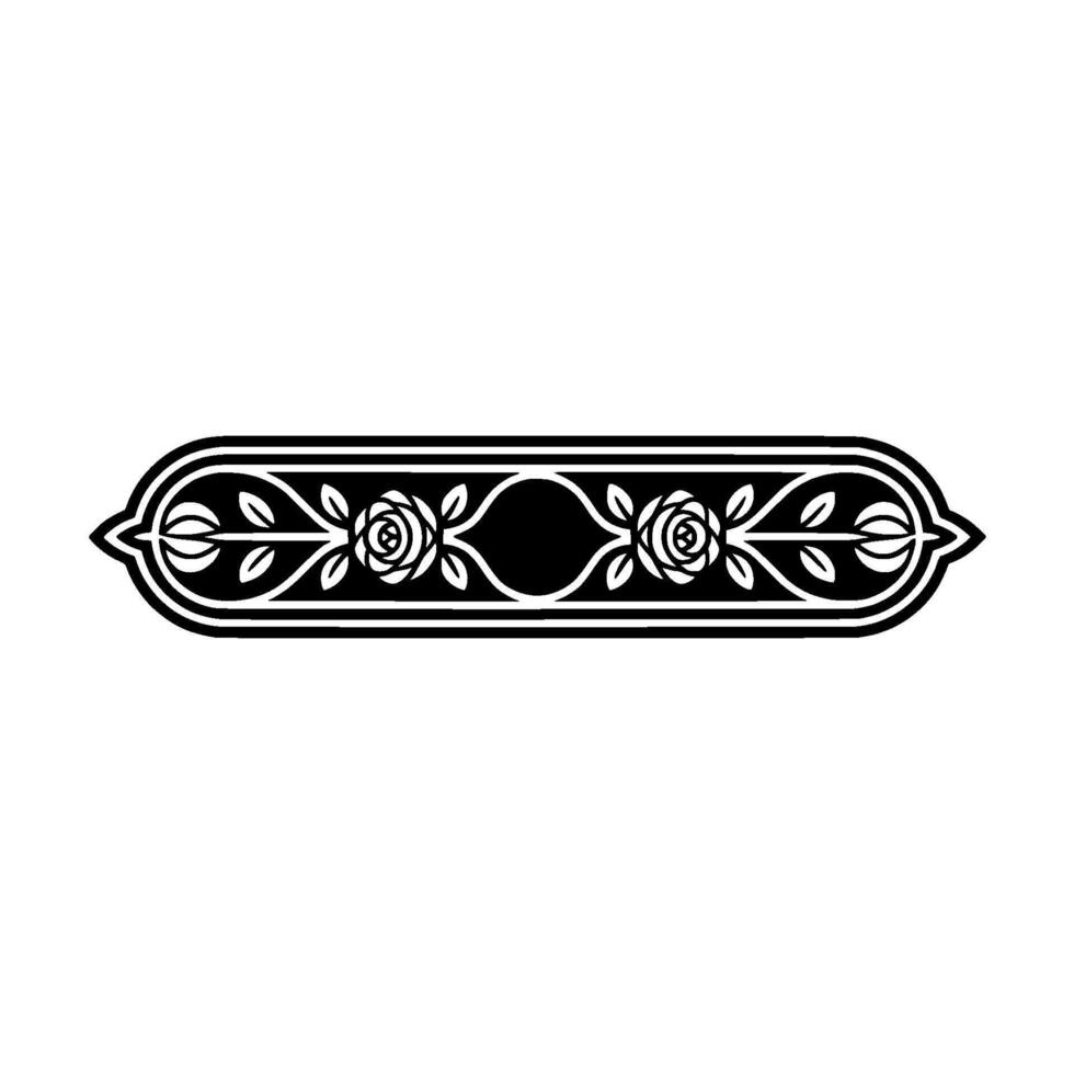 Intricate Floral Border, Vintage Ornamentation, Elegant - Stylized vector