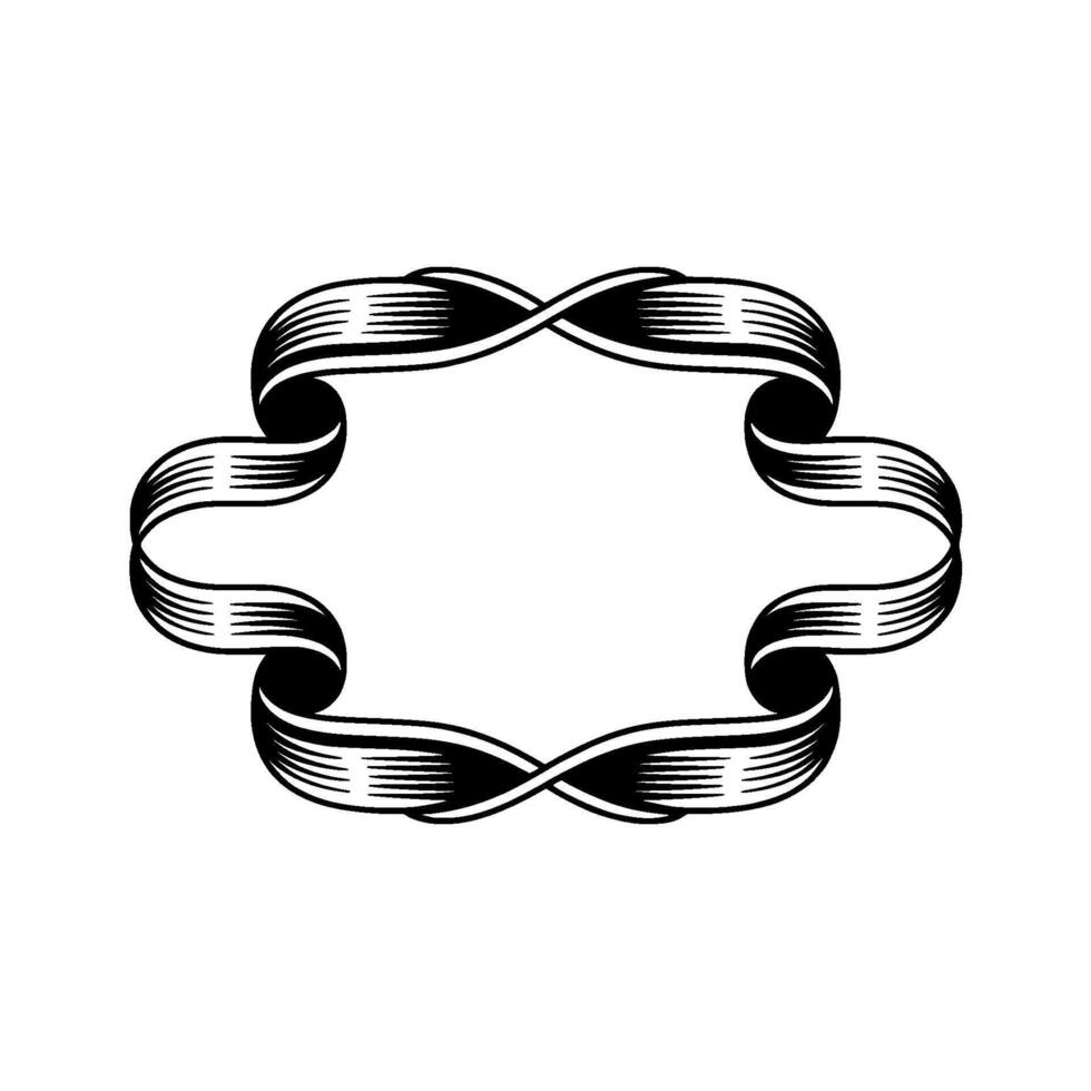 Elegant Swirl Border, Vintage, Circular Frame vector