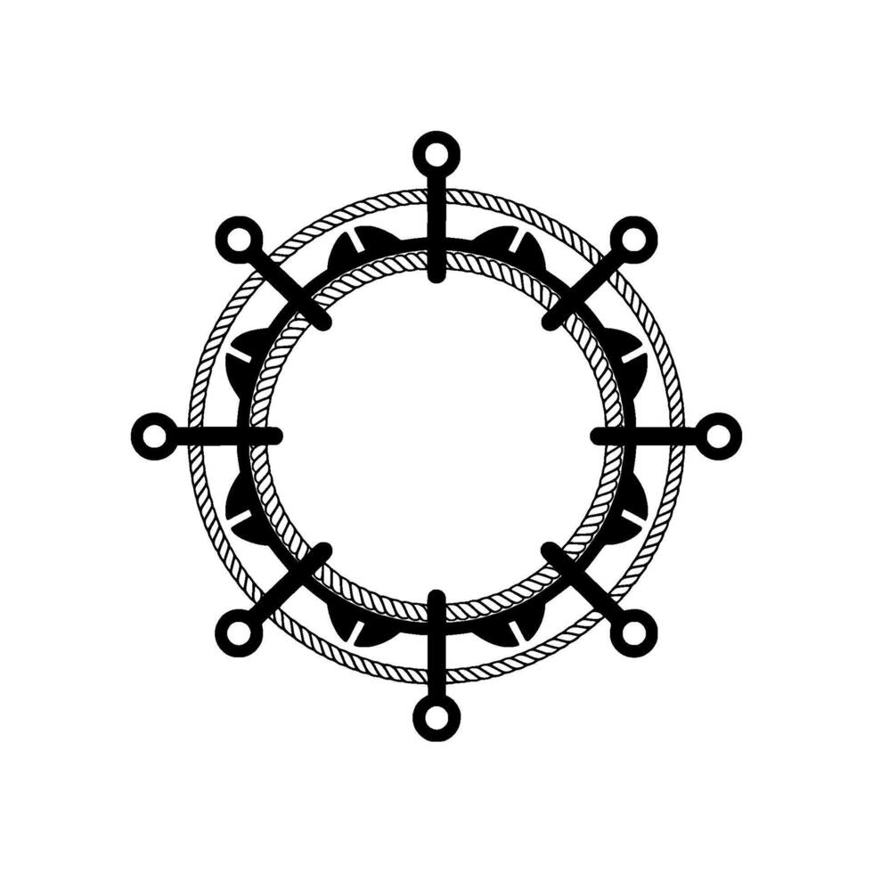 Nautical Compass Rose - Minimalist vector