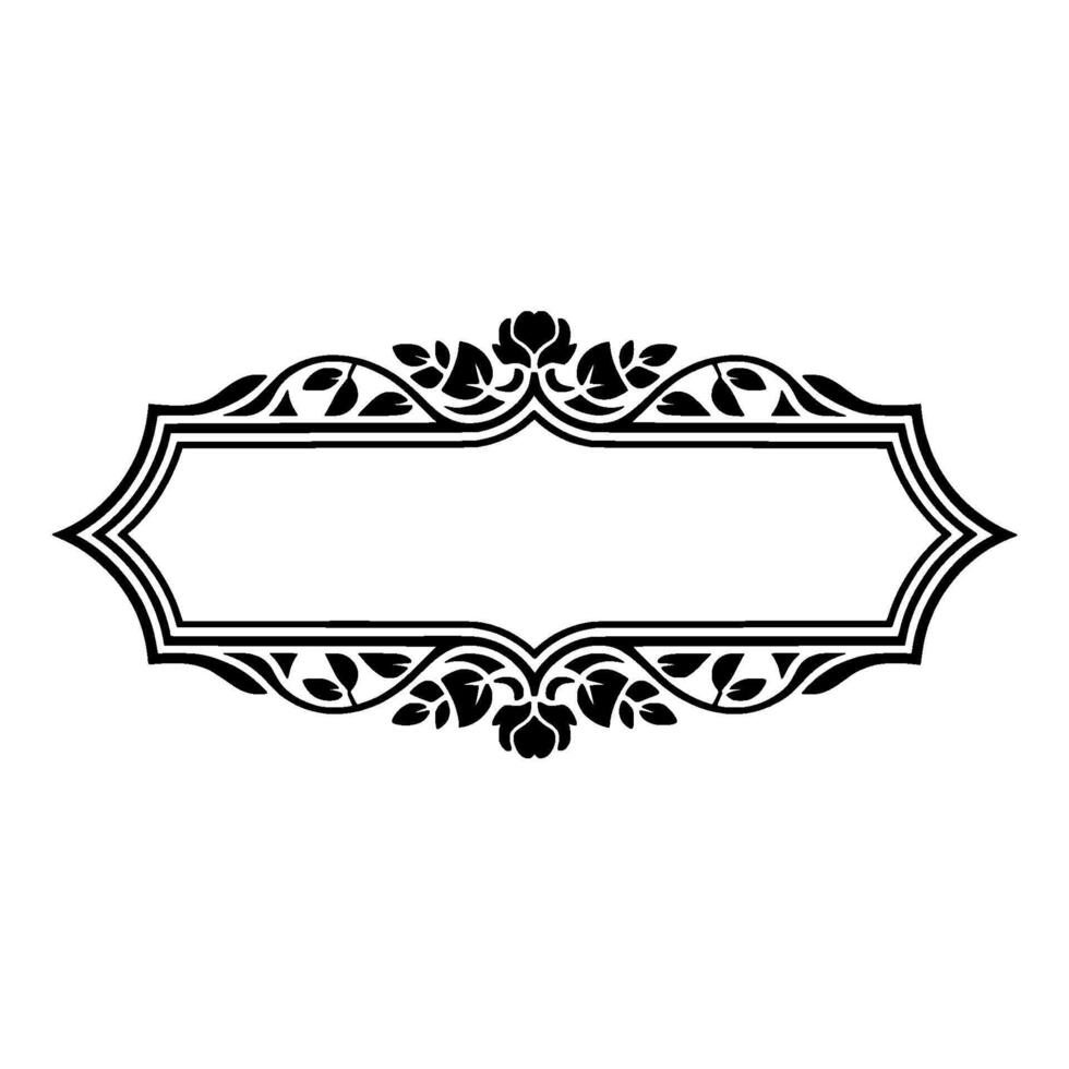 Elegant Vintage Frame, Decorative Border, Classic, Invitation vector