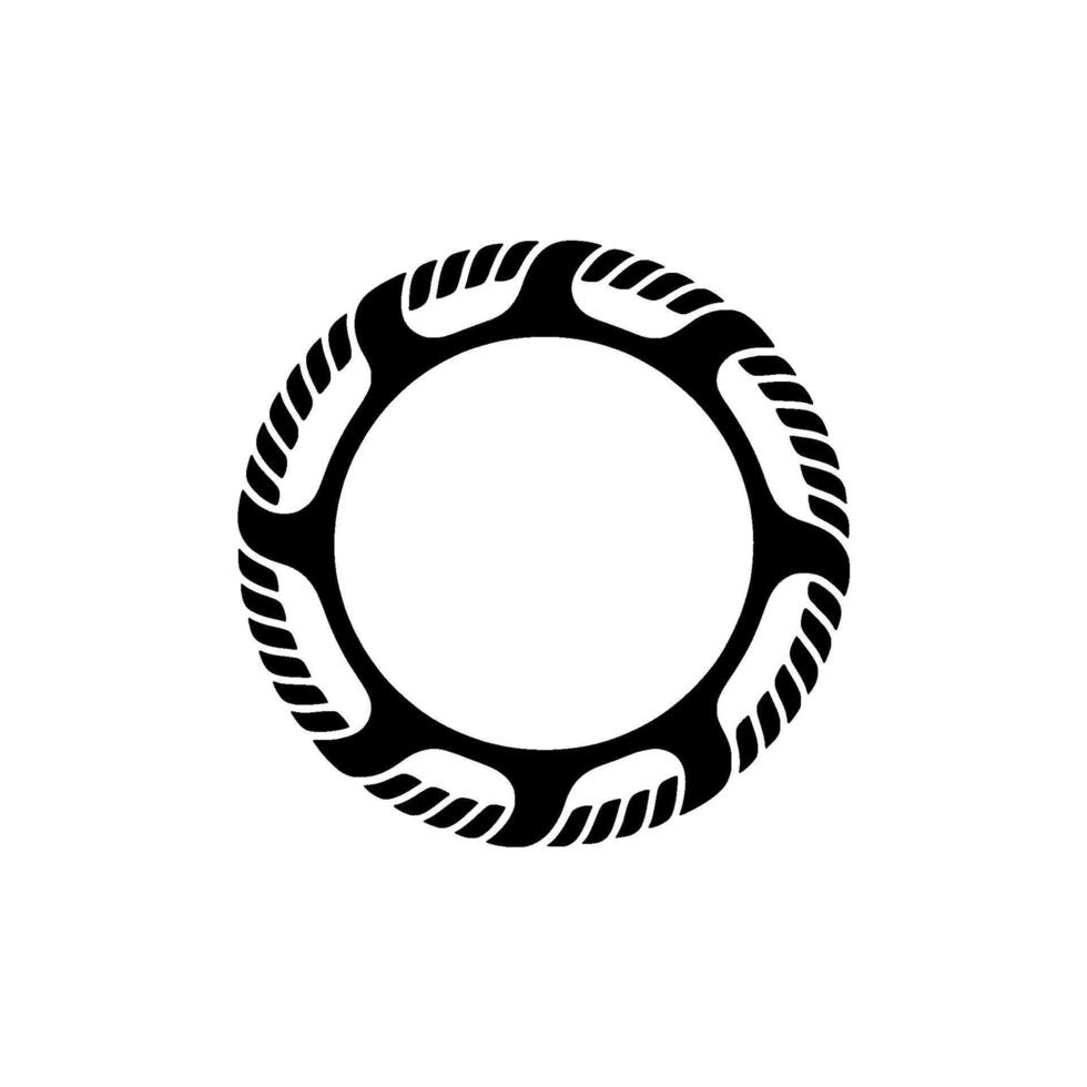 Abstract Circular Emblem, Dynamic Energy, Minimalist vector