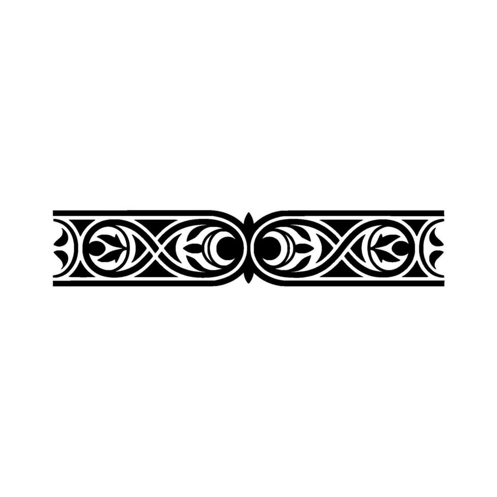 Intricate Celtic Border, Vintage Ornamentation, Elegant - Floral vector