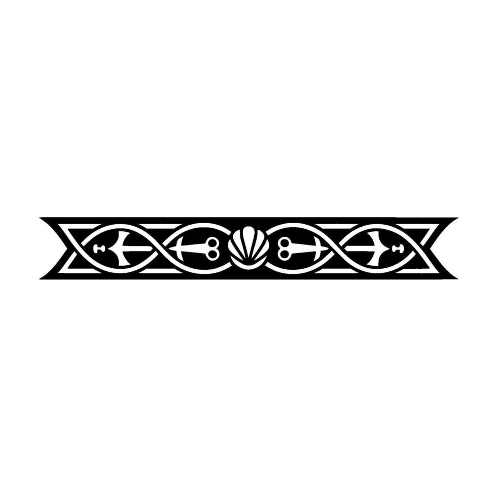 Intricate Celtic Border, Vintage Element, Monogram vector