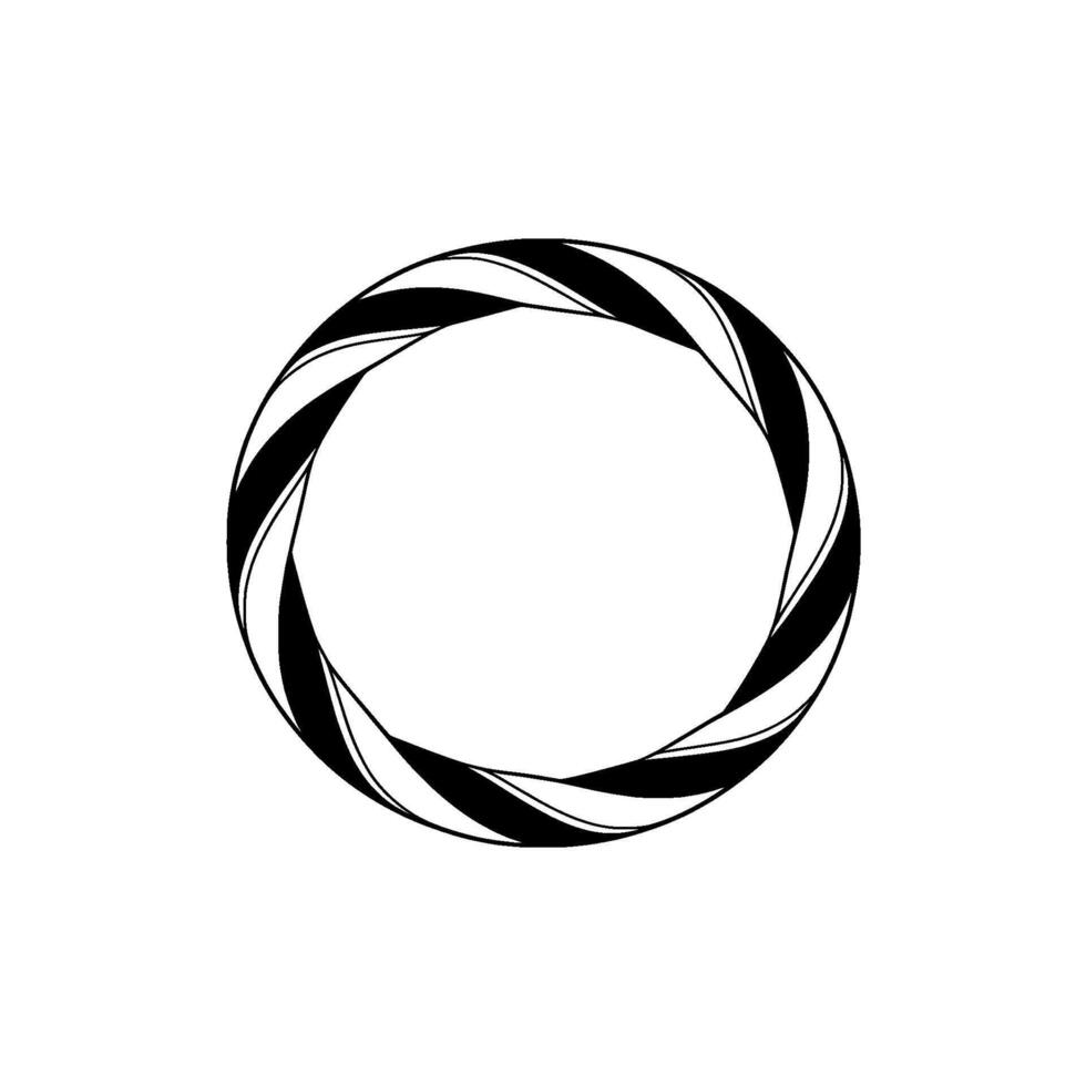 Abstract Spiral, Minimalist, Circular Motif, Circle vector