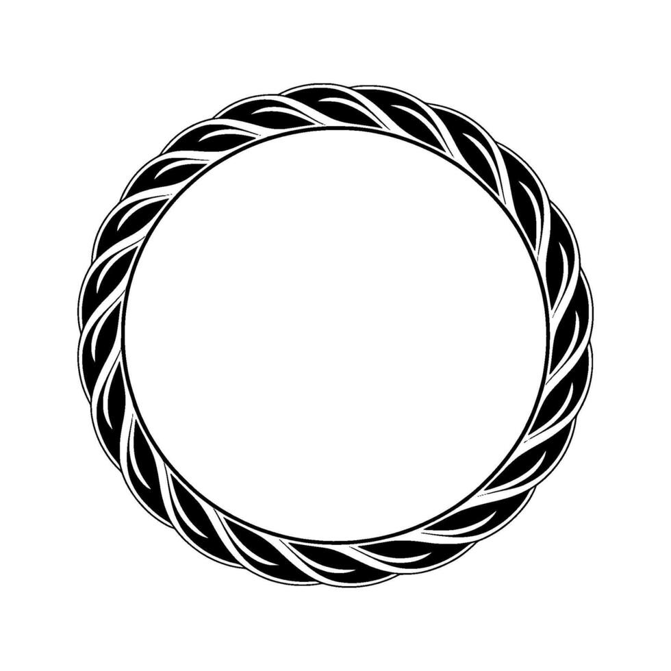 Abstract Celtic Knot Frame, Minimalist vector