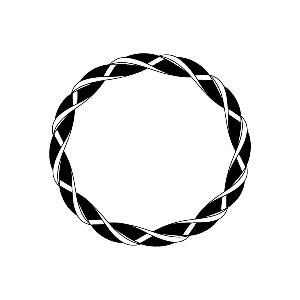 Abstract Spiral Border, Minimalist, Gradient Texture vector