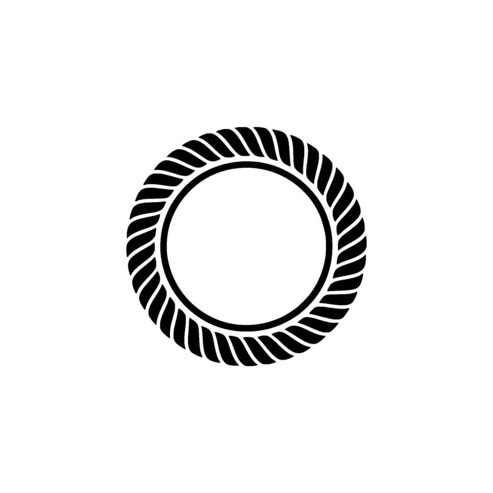 Minimalist Spiral Emblem, Circular, Modern vector