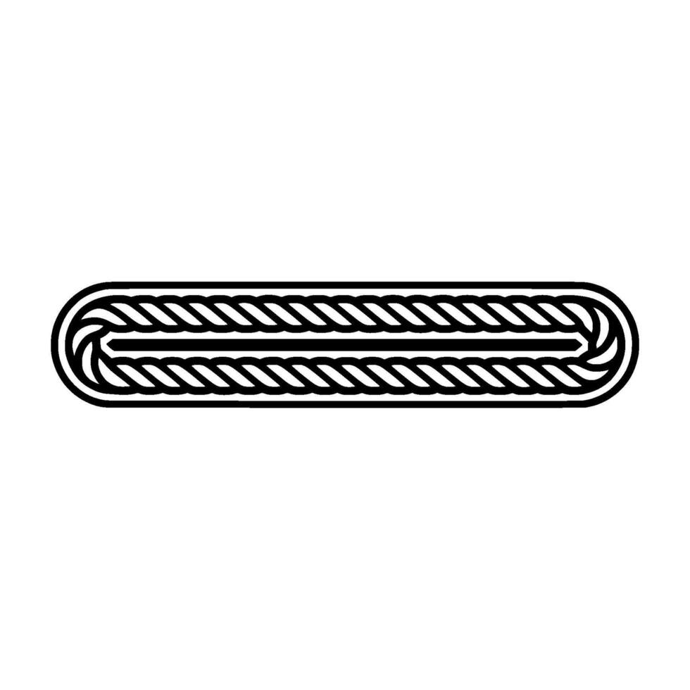 Intricate Rope Knot Illustration, Minimalist, Linear vector