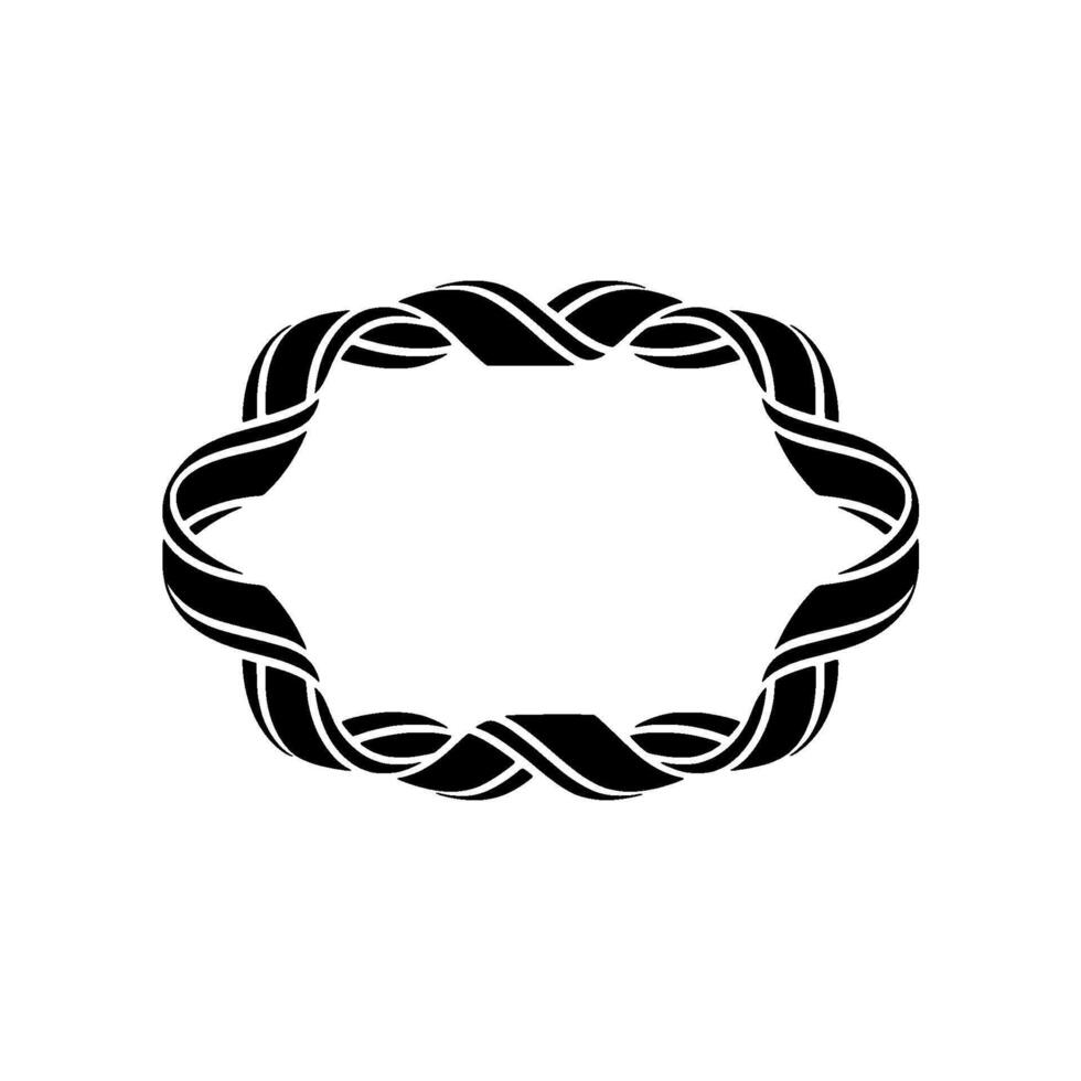 Intricate Celtic Knot Frame, Minimalist, Illustration vector