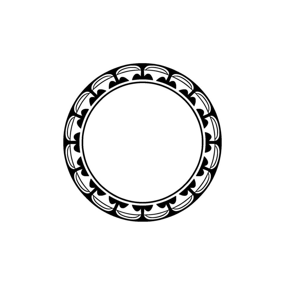 Intricate Tribal Circle Frame, Vintage, Pattern vector
